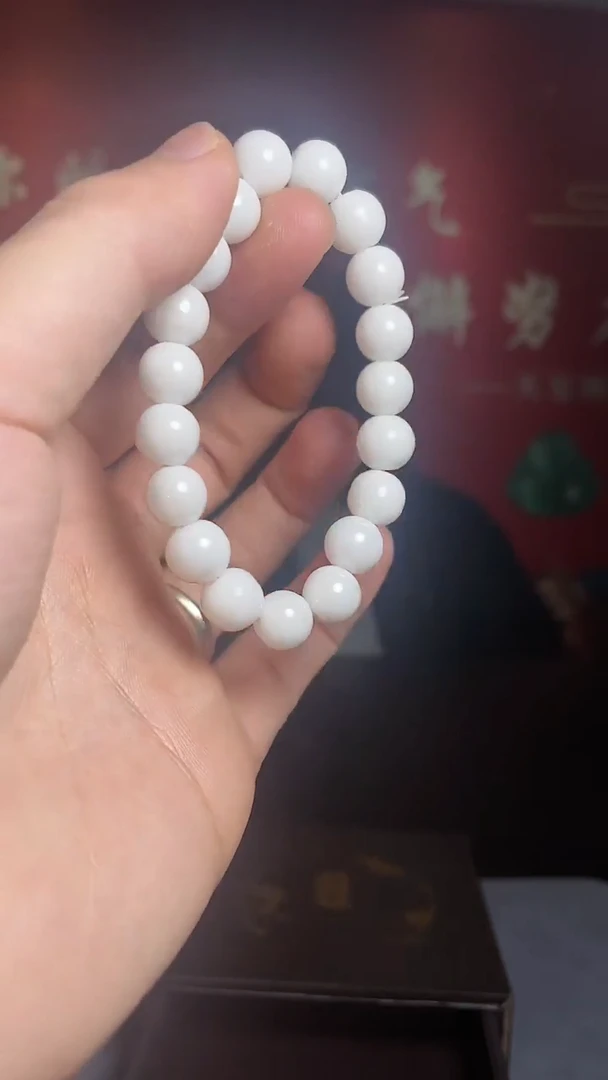 【闪购商品】20/006南洋化石白珍珠手串（礼盒发）