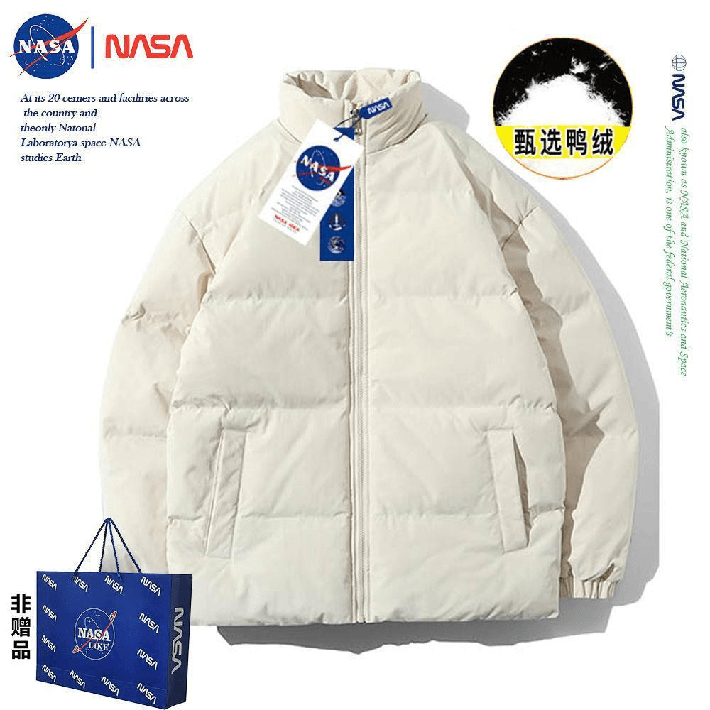 NASA联名潮牌棉服冬季男女款时尚韩版加厚保暖情侣外套运动潮流