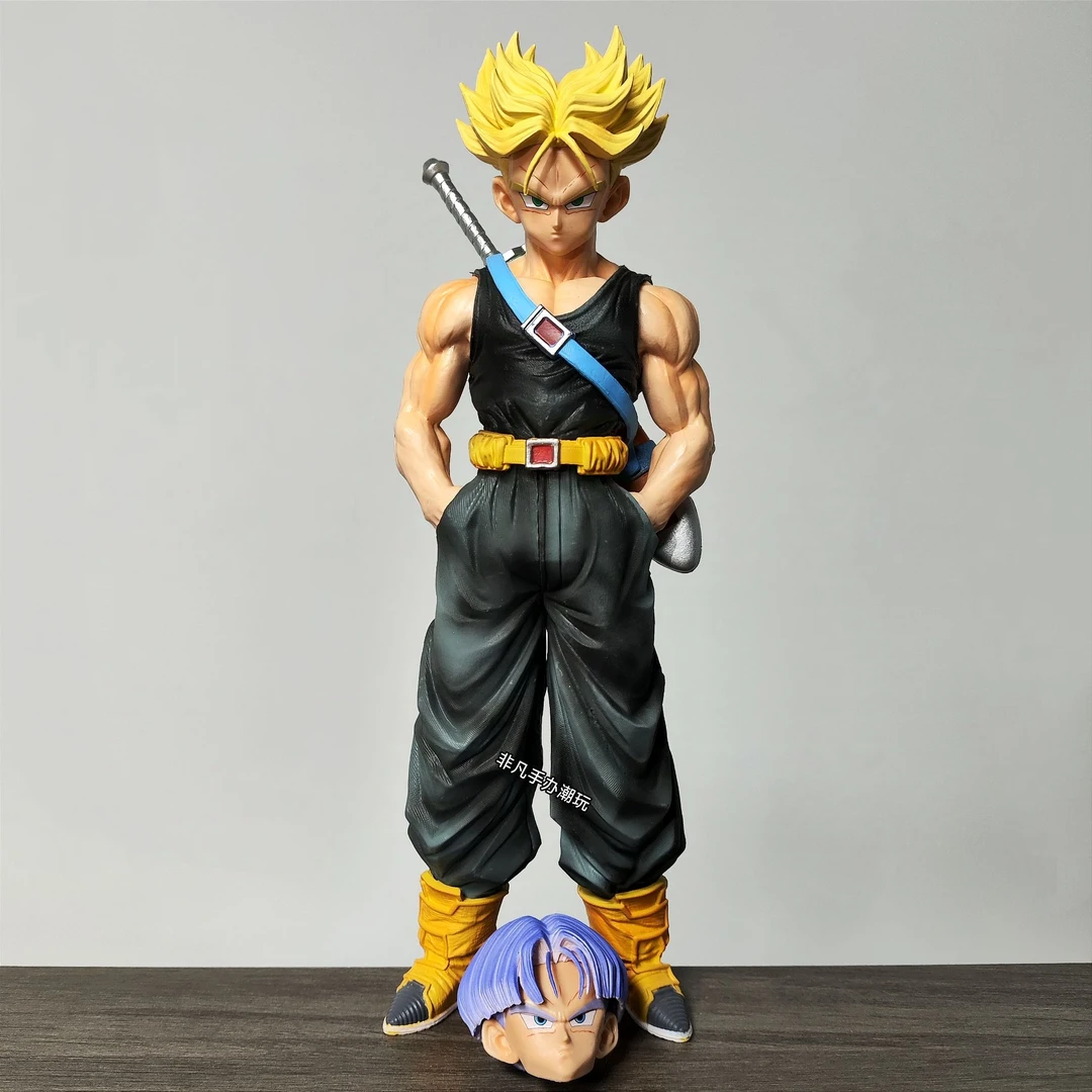 七龙珠 26cm青年特兰克斯 双头 配剑 手办雕像摆件