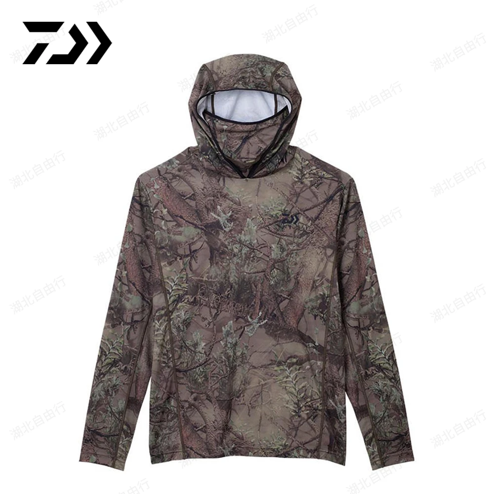 DAIWA/达亿瓦防晒服  防紫外线透气连帽钓鱼服长袖外套休闲户外
