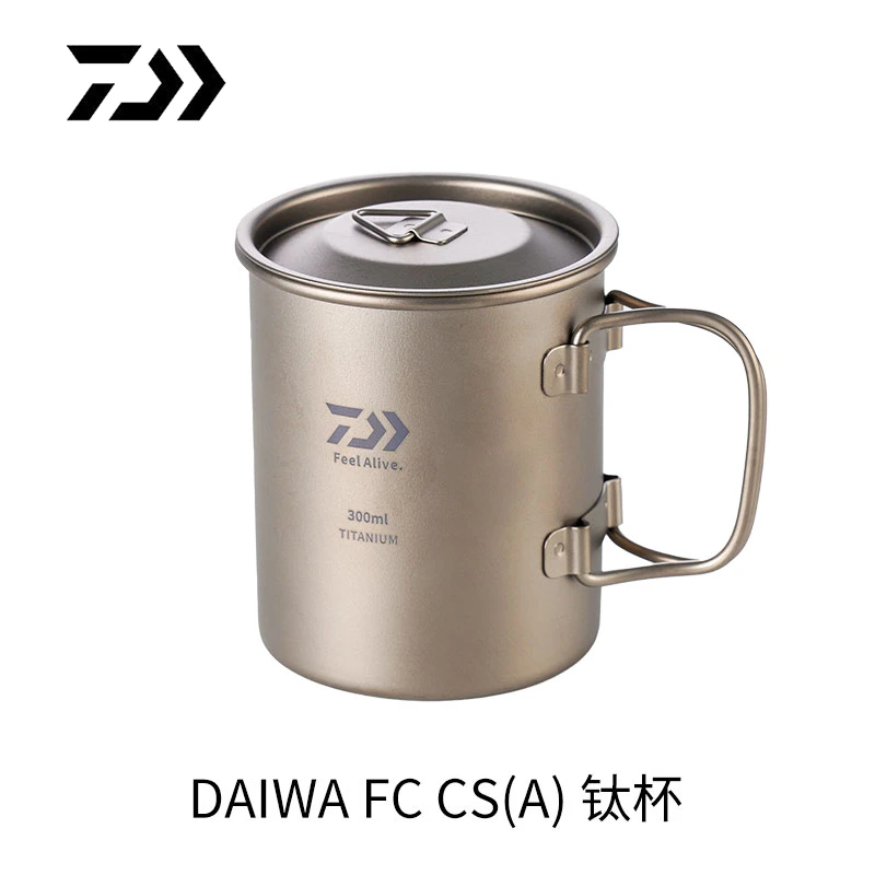 DAIWA/达亿瓦户外纯钛水杯 露营钛杯便携式茶杯咖啡钛合金轻便