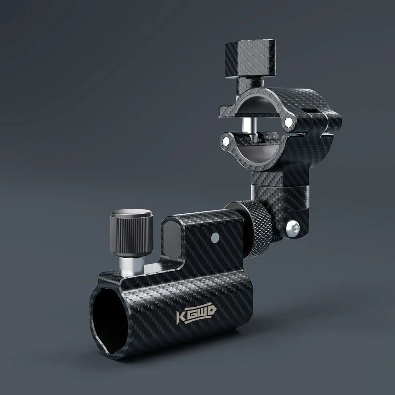 空钩悟道碳纤纹钓椅配件万向炮台座通用型多功能伞架鱼竿饵料支架