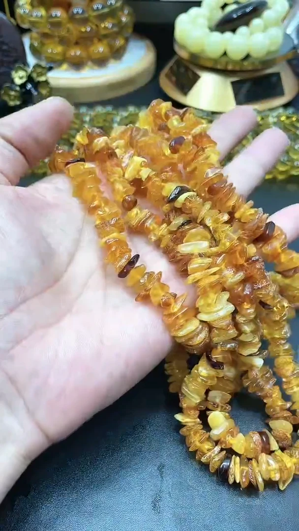 【闪购商品】琥珀裸石未镶嵌海漂籽原石项链多样性发其一