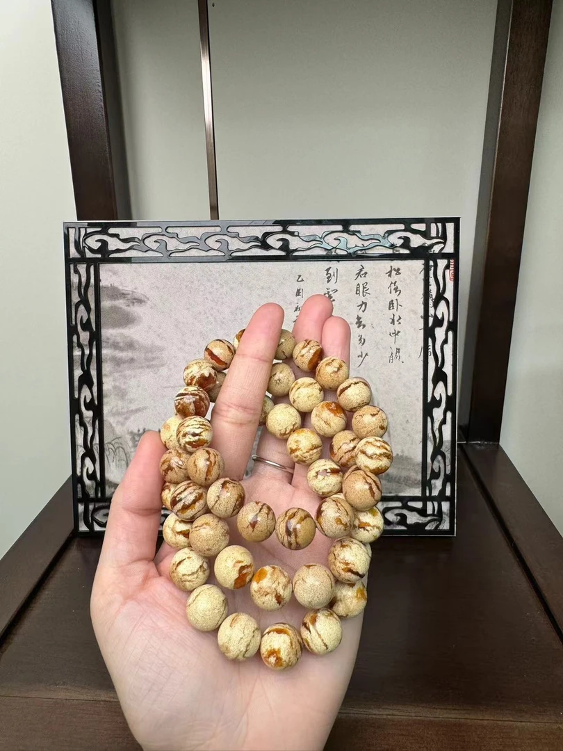 江姐主推毕业级 溶洞手串单圈卡12+ 时尚复古黄色精美DIY