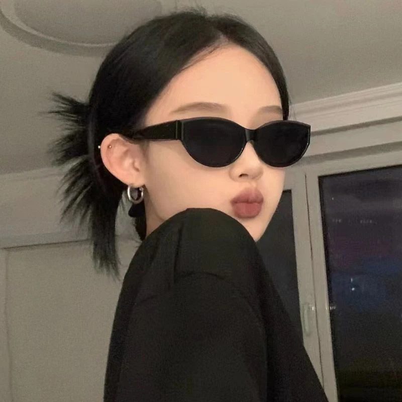 墨镜女猫眼眼镜ins高颜值网红太阳眼镜复古高级感ins防紫外线防晒