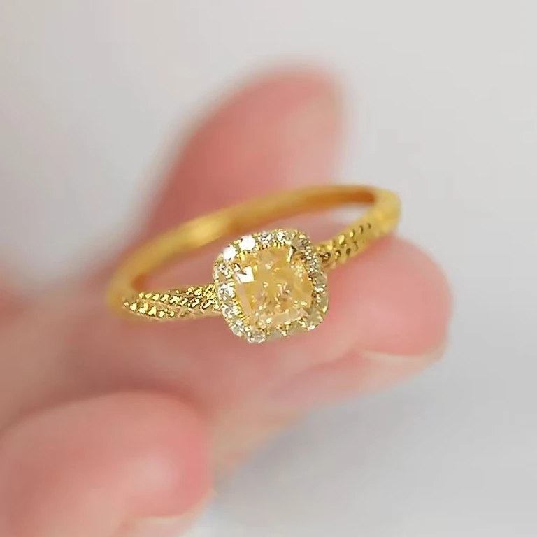 【高总专属】 BM-S247#-满天星黄水晶合金镶嵌戒指