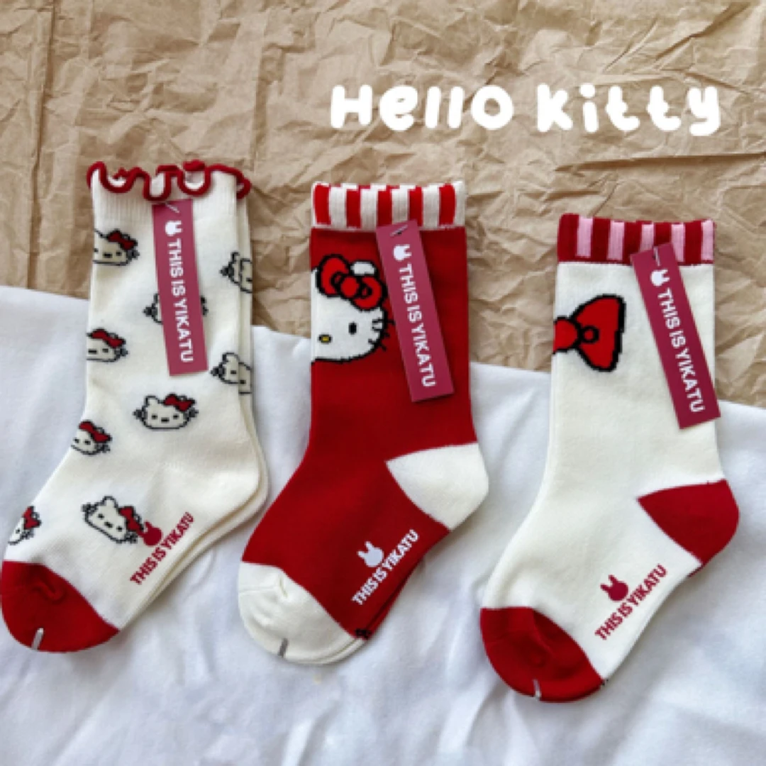 『Yikatu 伊卡兔』童袜天花板可爱儿童女童袜子新款百搭保暖袜子