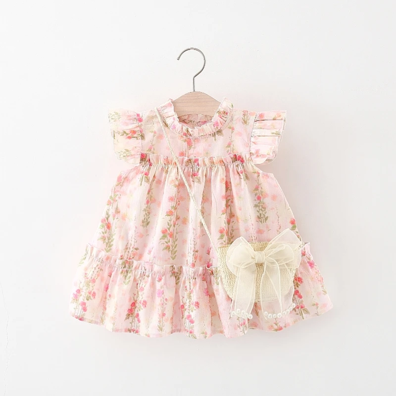 童装2024新款女童连衣裙夏天儿童小女孩碎花公主裙子婴儿宝宝夏装