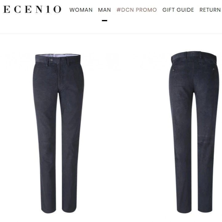 外贸订单 经典复古 灯芯绒面料 男士秋冬水洗做旧弹力休闲裤 5289