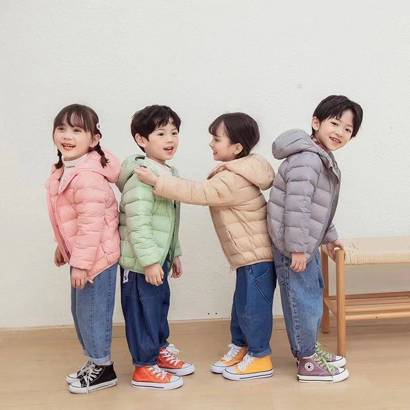 【新品特惠】轻薄款儿童羽绒服秋冬中大童亲子装白鸭绒宝宝休闲外套
