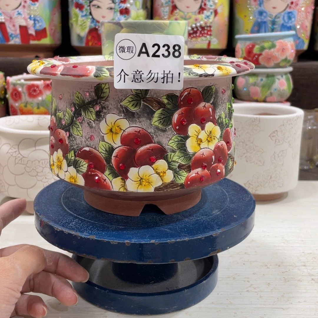 红陶20CM以下?****?蘑菇花盆