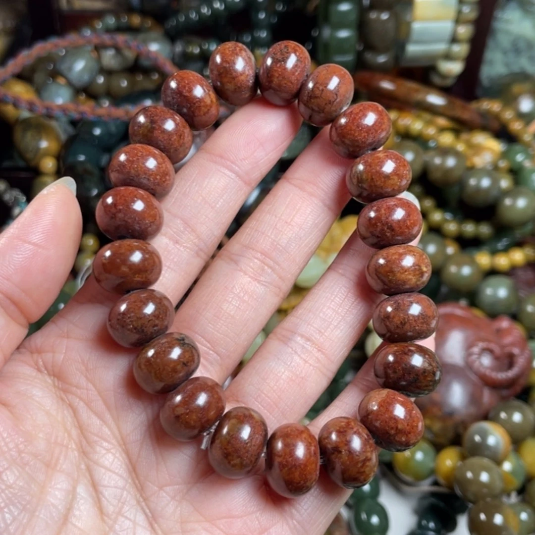 【闪购商品】岫岩河磨玉（透闪石质玉）手链未镶嵌M***馨