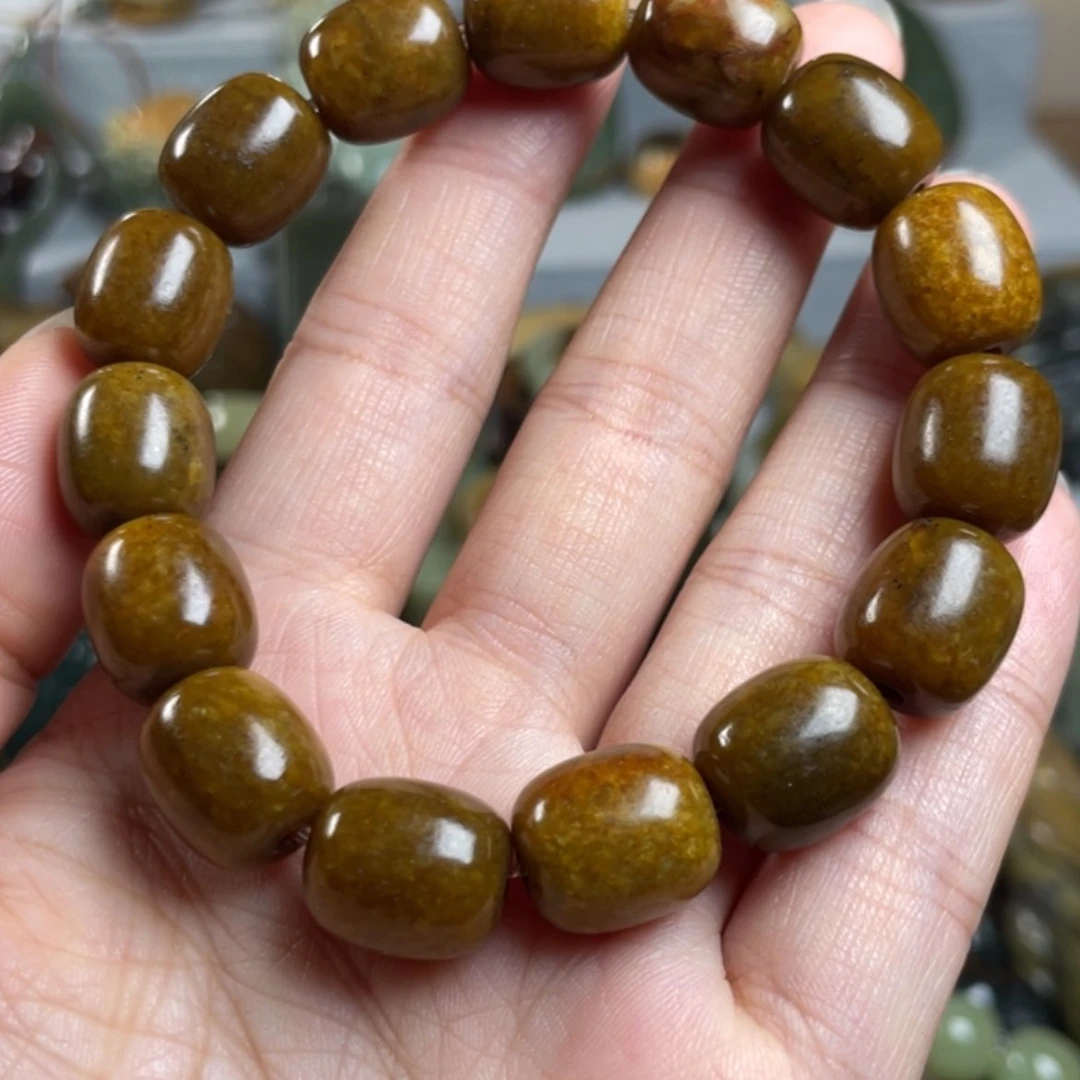 【闪购商品】岫岩河磨玉（透闪石质玉）手链未镶嵌倩*姐