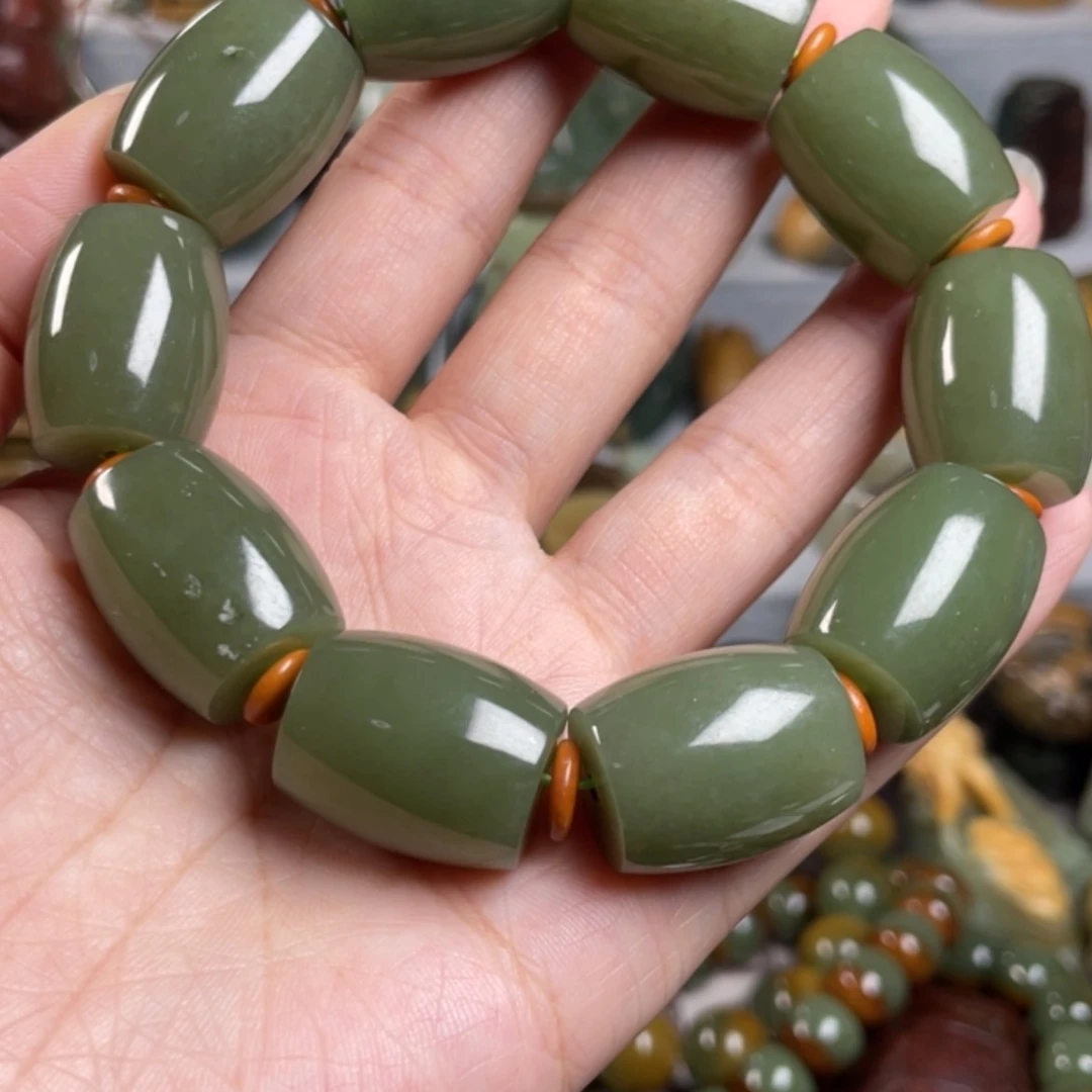 【闪购商品】岫岩老玉（透闪石质玉）手链未镶嵌善****?