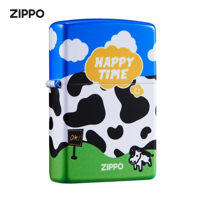 Zippo打火机正版官方旗舰正品快乐牧场煤油创意送礼可爱TC9901CY