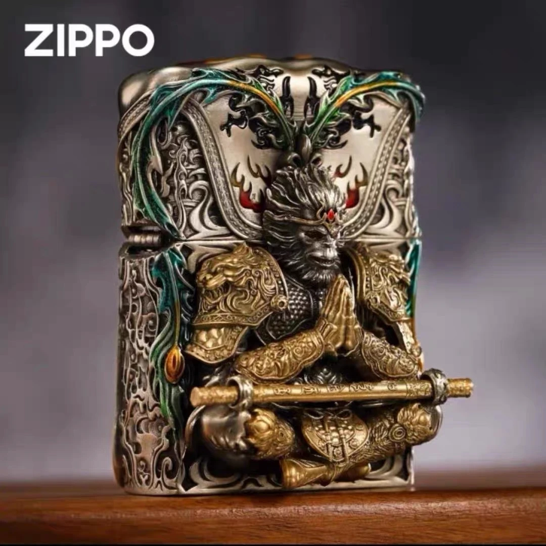 zippo打火机官方正品套壳重甲夜光斗战胜佛男士收藏礼物DY9902TJ