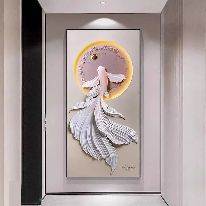 现代简约玄关挂画抽象装饰画热款时尚防水质感喷绘色彩实物