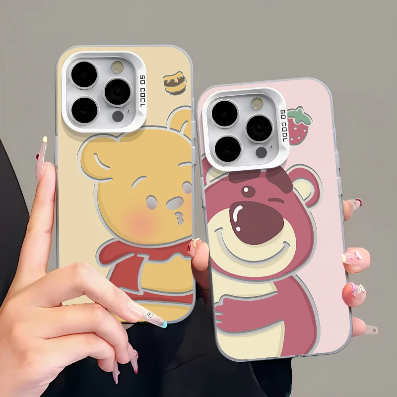 贴贴草莓熊元气壳适用iPhone15/14手机壳vivo华为小米oppo苹果女