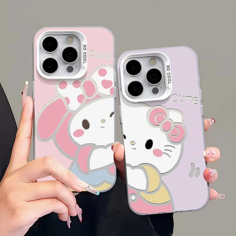 贴贴美乐蒂元气壳适用iPhone15/14手机壳vivo华为小米oppo苹果软