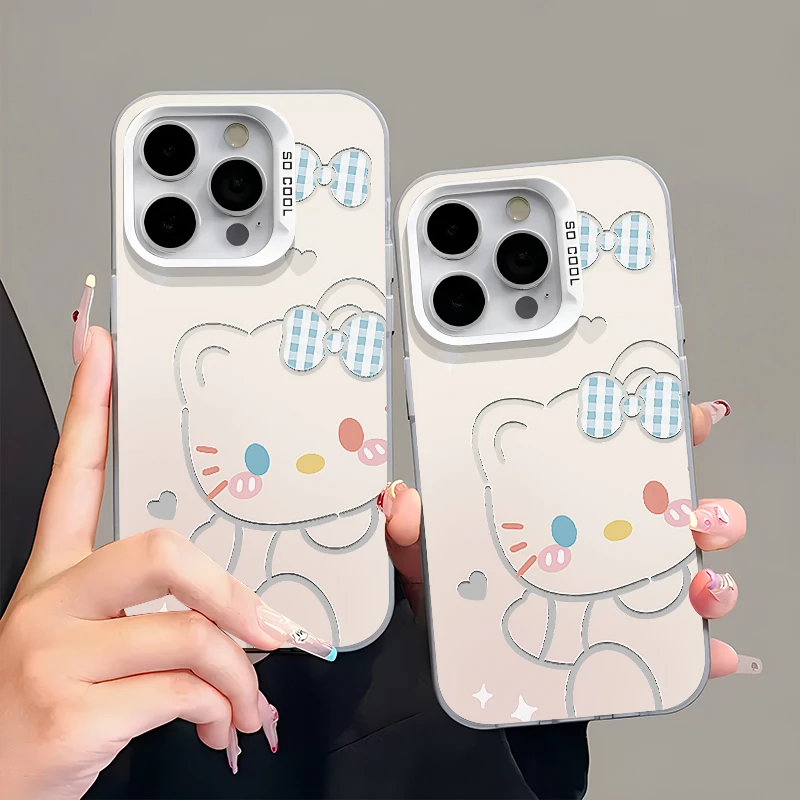 小爱心凯蒂元气壳适用iPhone15/14手机壳vivo华为小米oppo苹果女