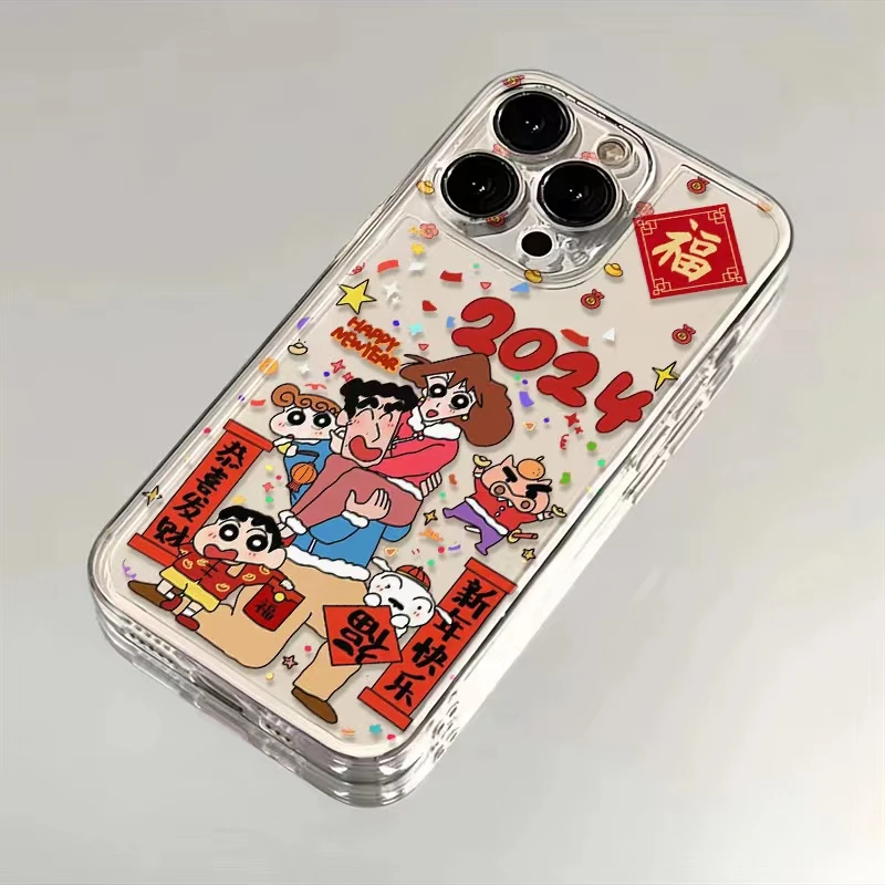 卡通拜年适用于iPhone15/14/13手机壳苹果小米vivo华为oppo女可爱