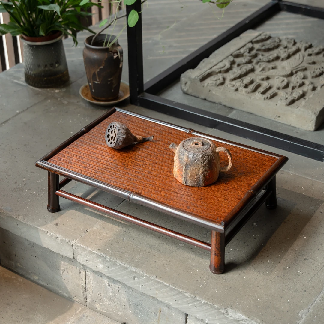 【闲趣】中式紫竹茶桌竹制手工榻榻米席面桌几香案台小茶桌飘窗桌