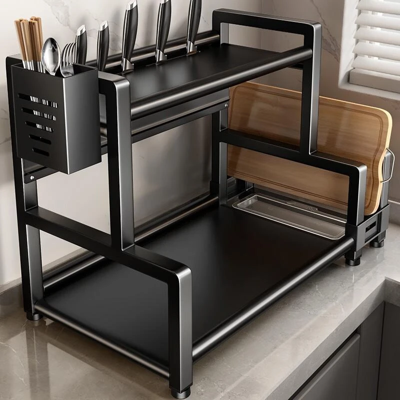 轻奢调料置物架筷子刀架台面多功能调味厨具用品收纳架简约放置架