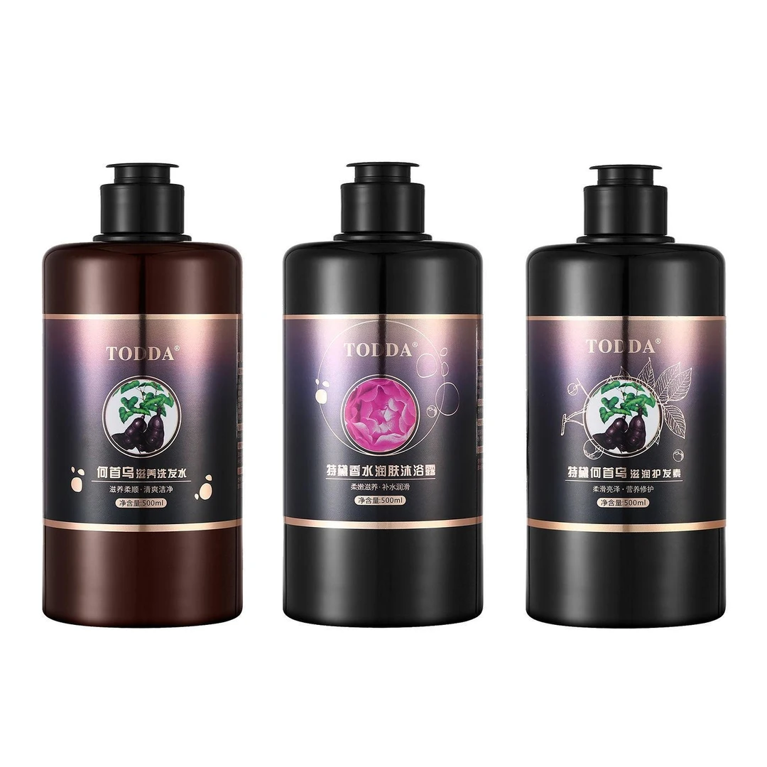 【新疆西藏包邮】（洗护沐3件套）500毫升*3瓶TODDA何首乌