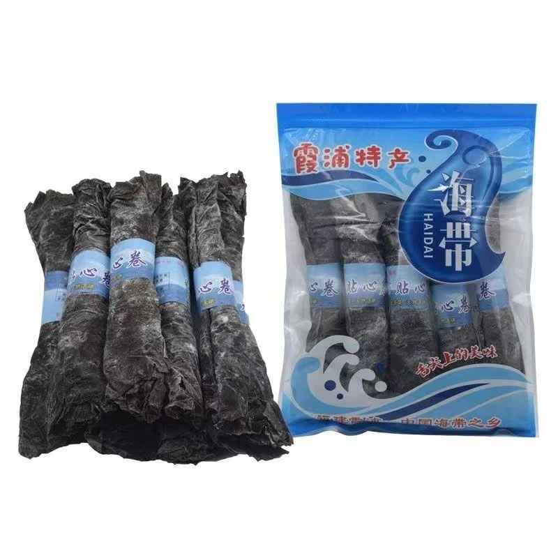 精品海带日晒无盐为沙海带干货厚实软糯整片海带卷干货厚海带批发