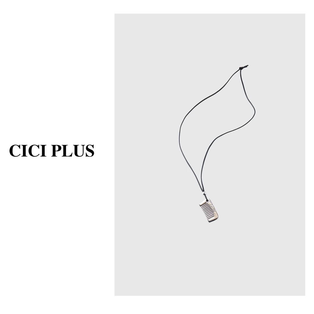 锌合金项链 【CICI PLUS】 极简百搭爆款梳子锌合金挂坠GS0002