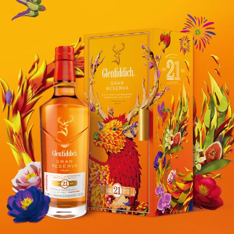 格兰菲迪Glenfiddich 21苏格兰威士忌 700ml