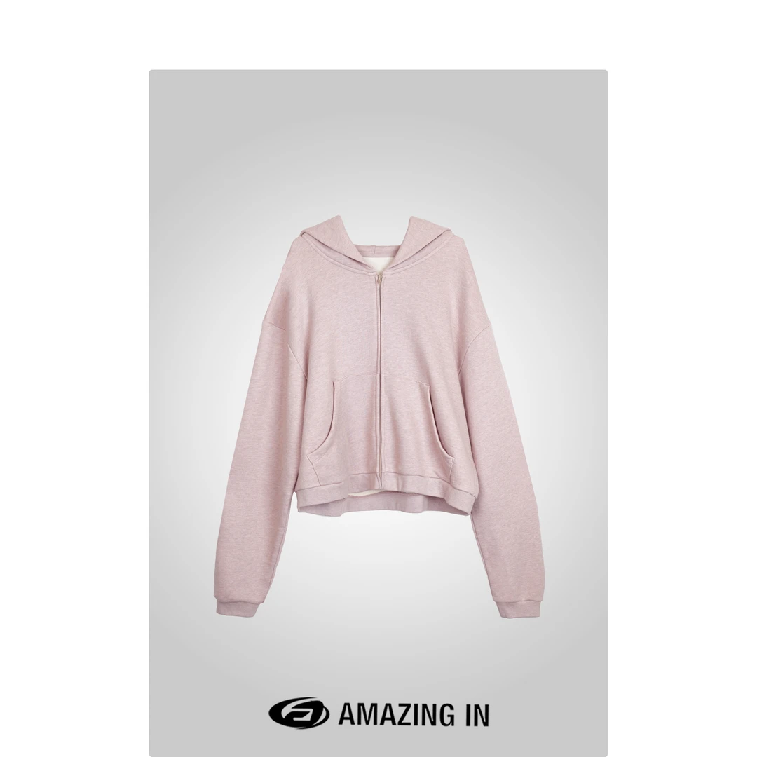 AMAZING IN | 1oo%棉 | 简约百搭连帽卫衣外套 A240920-WSJ-WY873