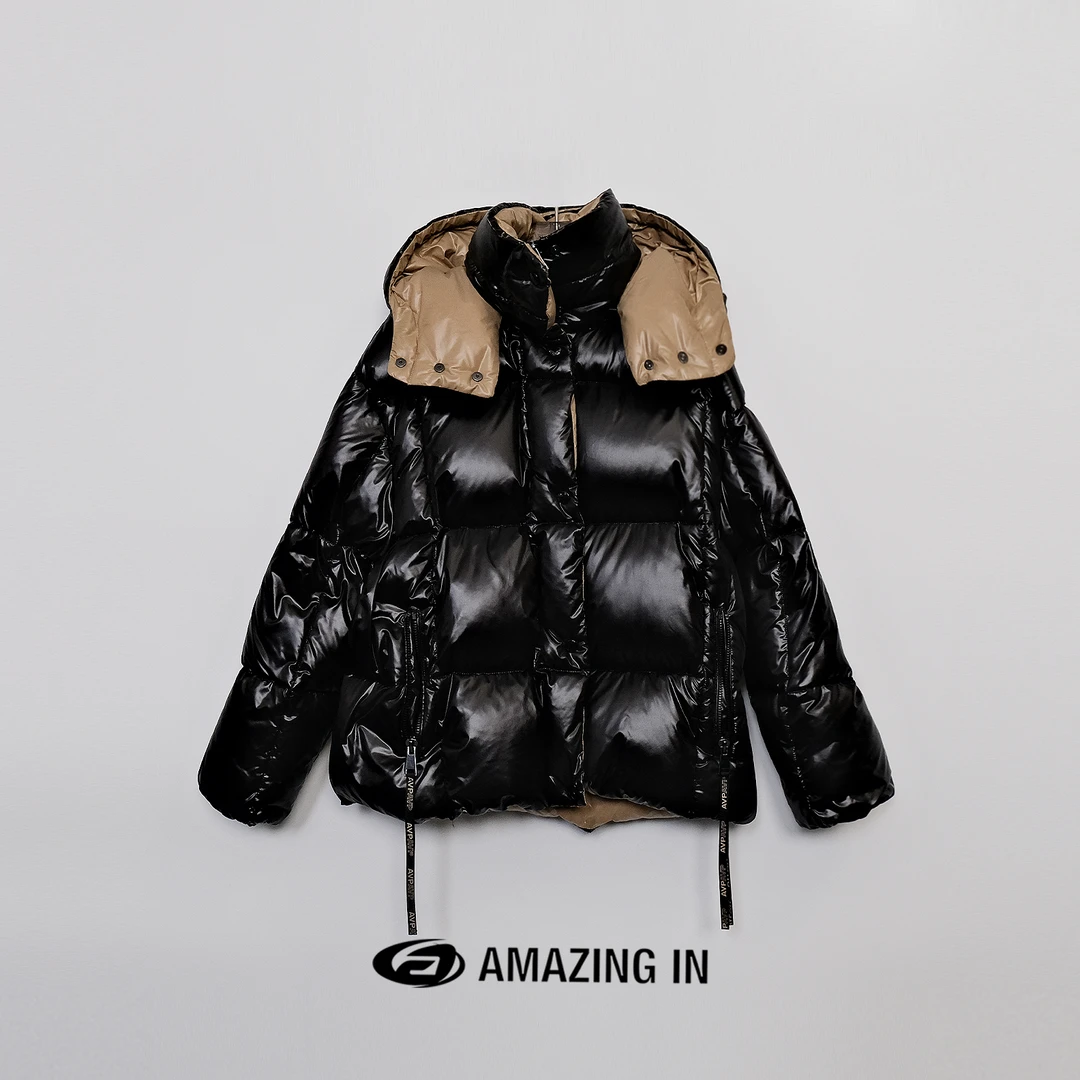 【破价】AMAZING IN 撞色立体廓形保暖鹅绒服外套A23725-QJ23969