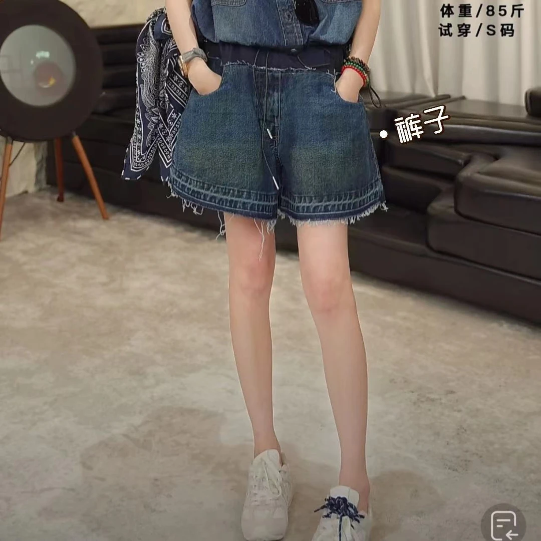 AMAZING IN “起点”时尚休闲百搭牛仔短裤女 A240510-QPZL-126DK