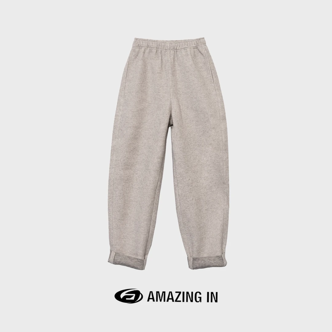 AMAZING IN 秋冬新款休闲百搭松紧腰直筒休闲裤女 A231111-YG004