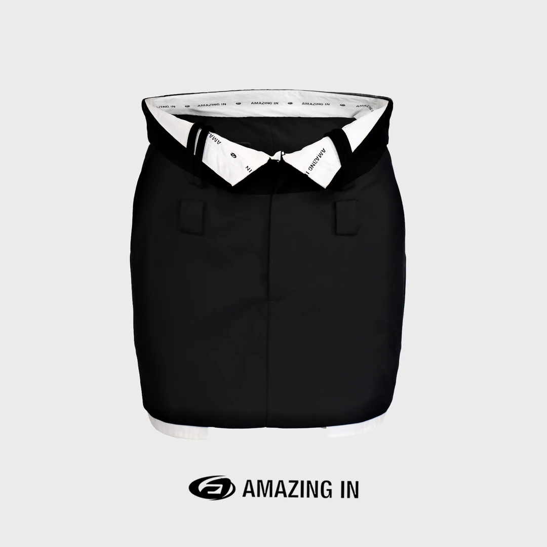 AMAZING IN “末日出逃”字母内衬半身裙 A23824-YG8333390