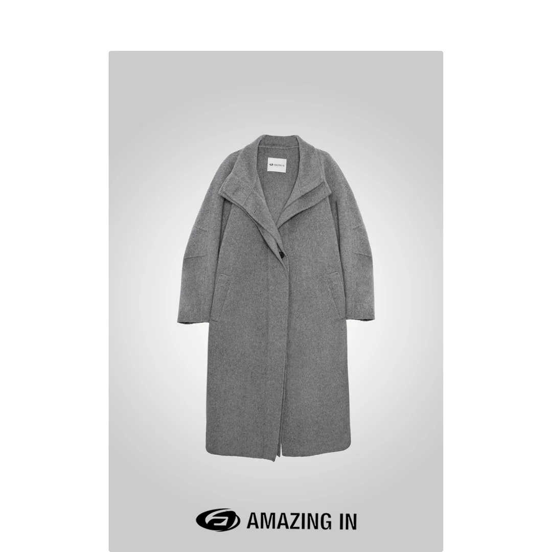 AMAZING IN | 精选1oo%羊毛 | 慵懒气质大衣外套A240812-YL-10218