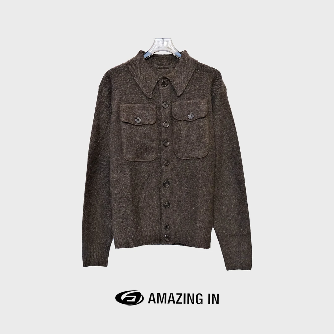 【破价】AMAZING IN “巴黎画廊”羊%毛针织开衫A231124-NH-LH-15504