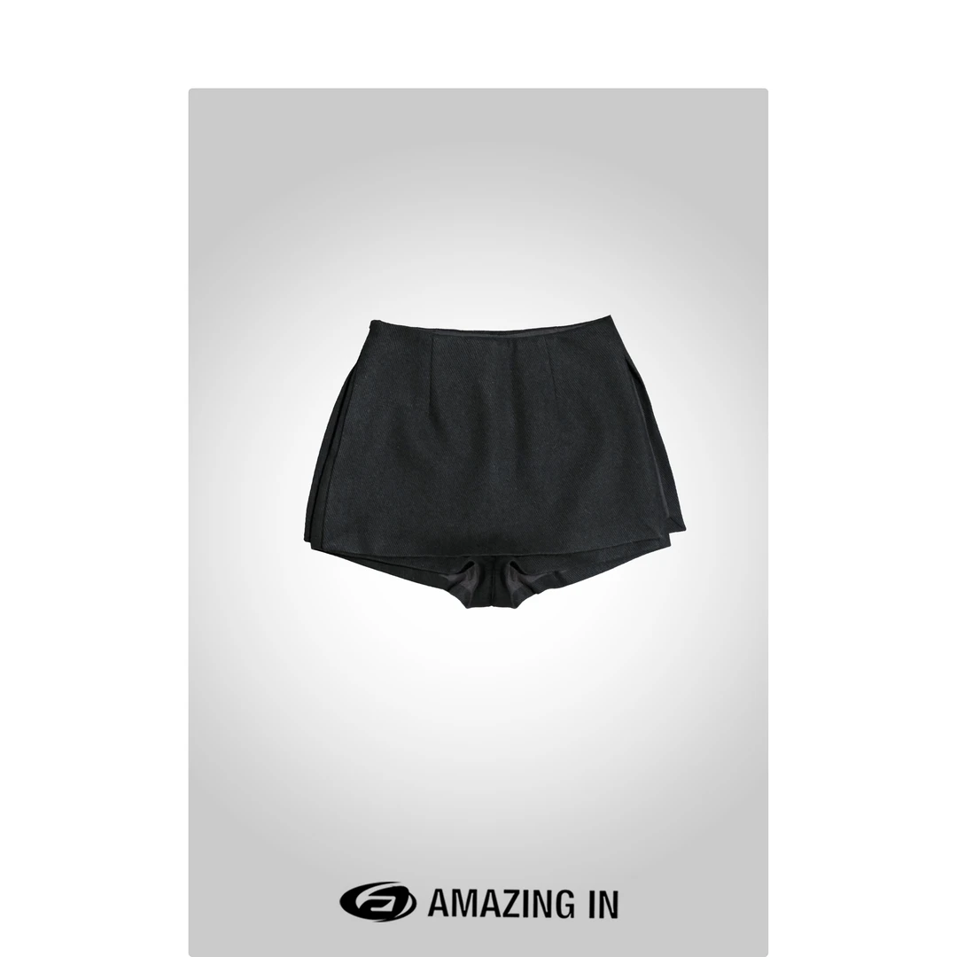 AMAZING IN | 羊毛 | 百搭时尚保暖毛呢半身裙 A241016-LQ-75008