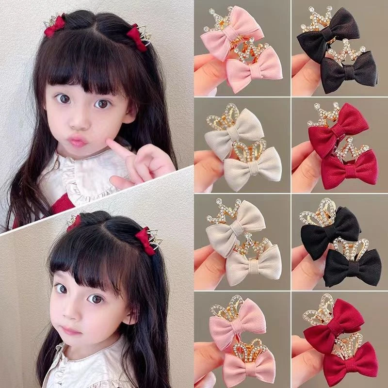 双面蝴蝶结小抓夹女儿童发饰小号侧边刘海发夹女童碎发卡夹子头饰