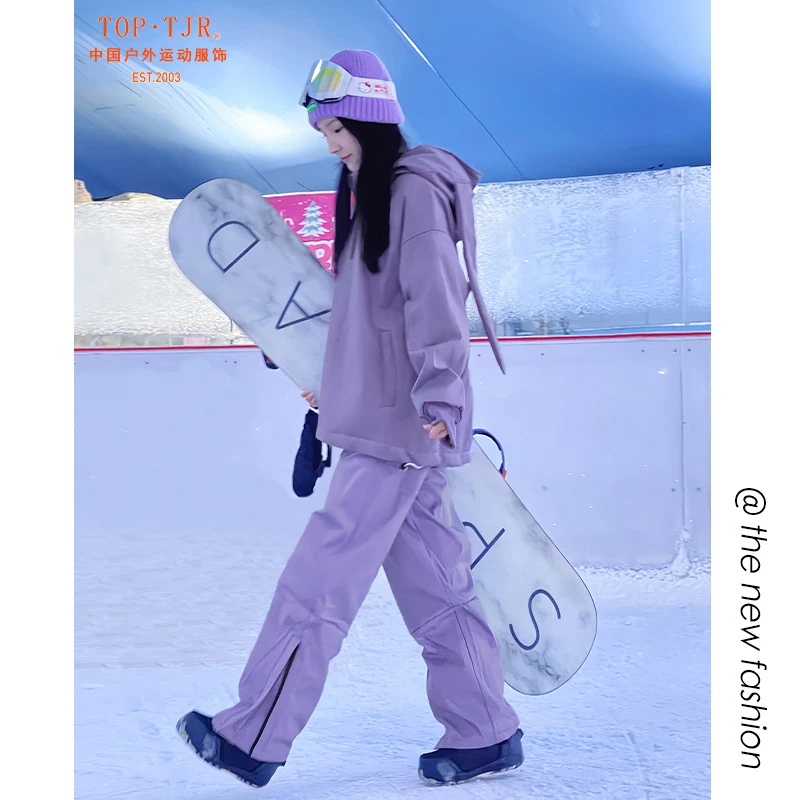 滑雪服套装女冬季雪衣防风防水衣服大码保暖单双板装备滑雪衣裤男