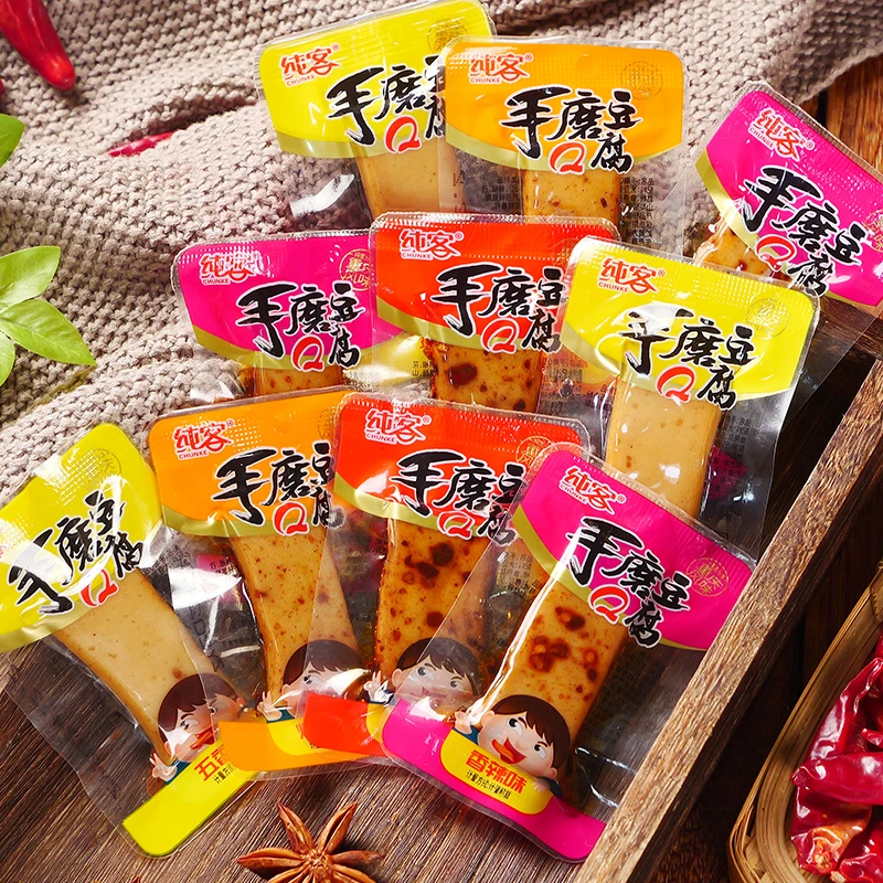 重庆风味特色Q弹手磨嫩豆干多口味麻辣味五香味香辣经典开袋即食