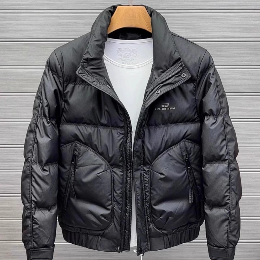 奥锐捷思羽绒服男冬季新款潮牌帅气男装口袋立领加厚秋冬装外套