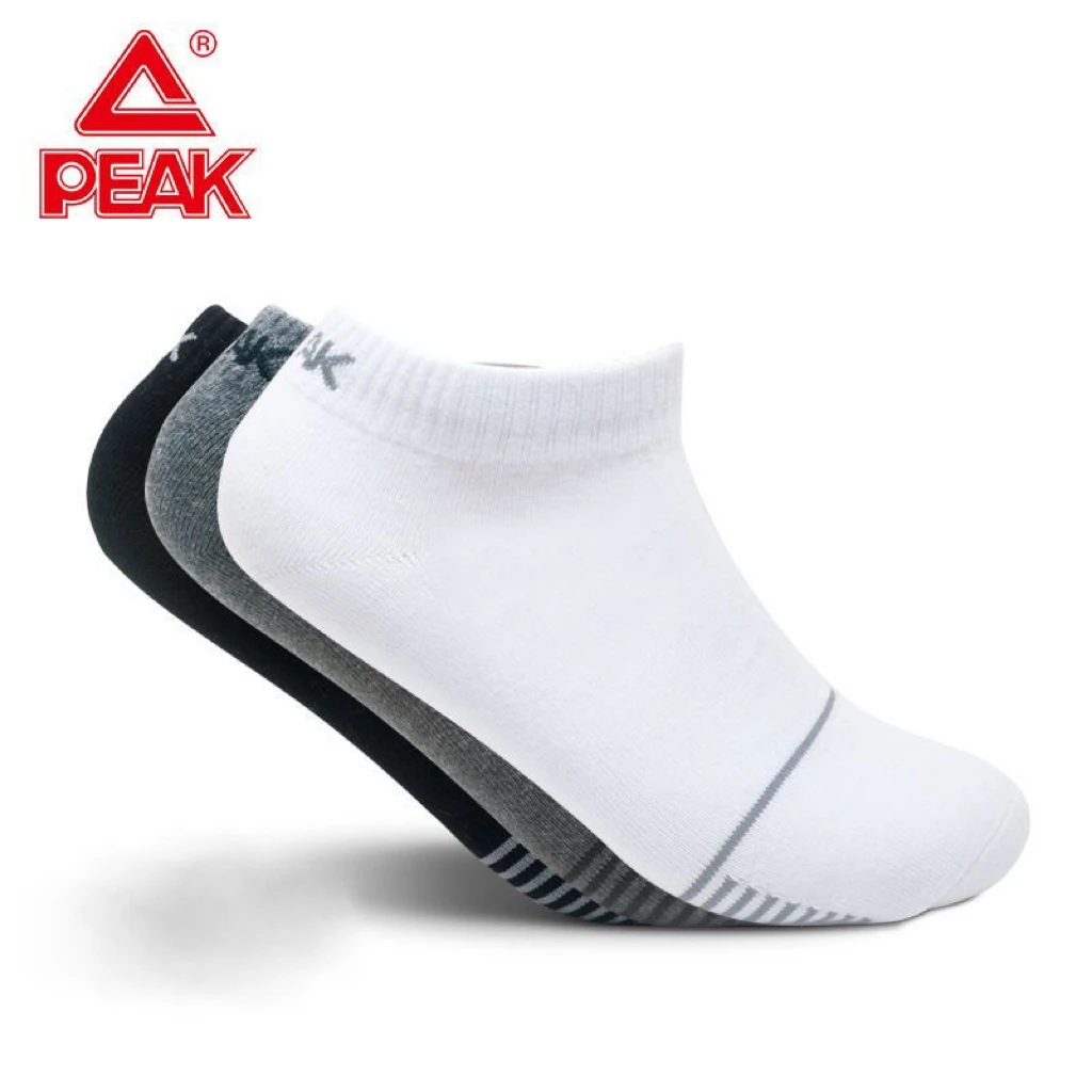 匹克PEAK运动袜舒适透气中帮袜白色一双 DW112117