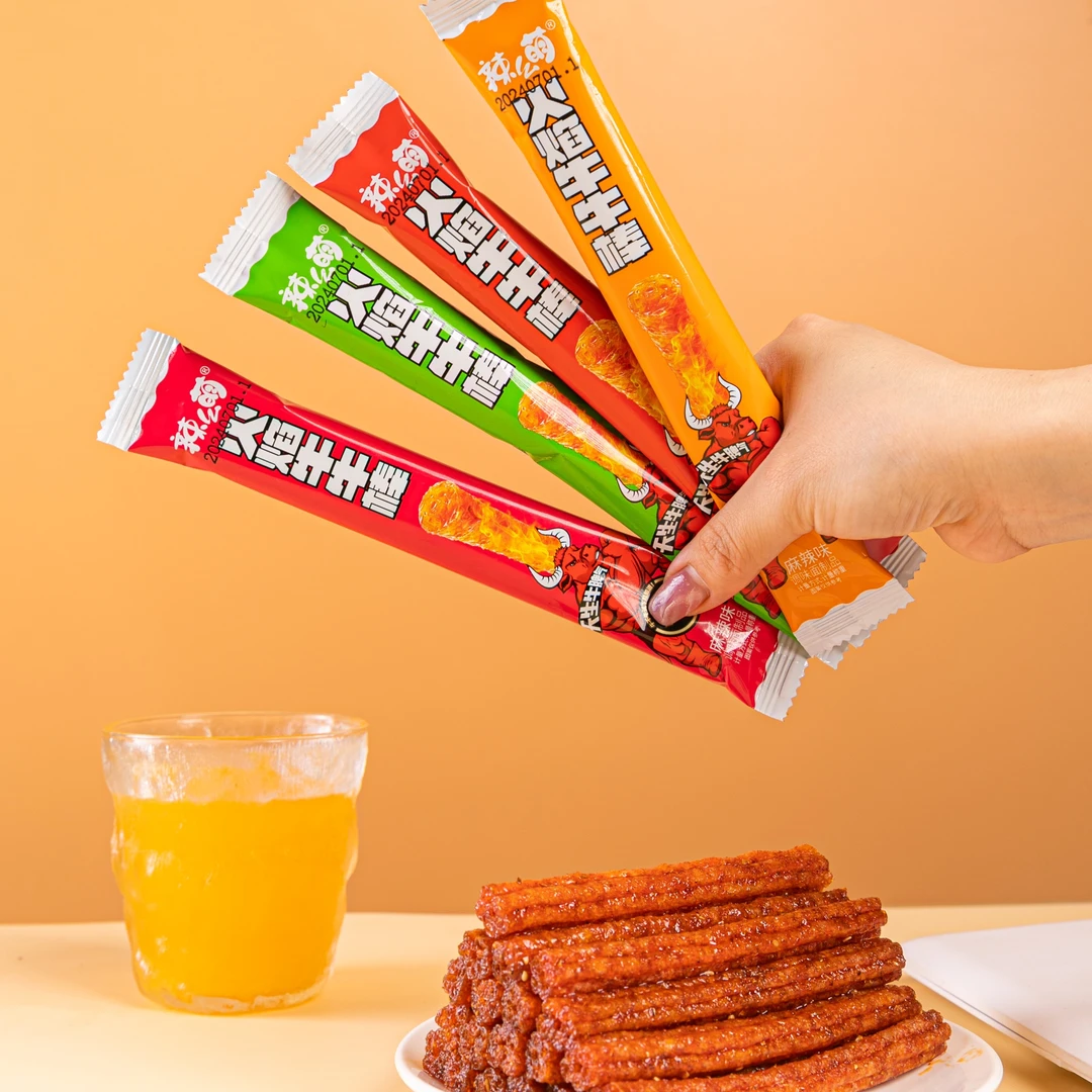 辣么萌麻辣牛牛棒条香辣8090后网红休闲怀旧零食新款甜辣味*40根