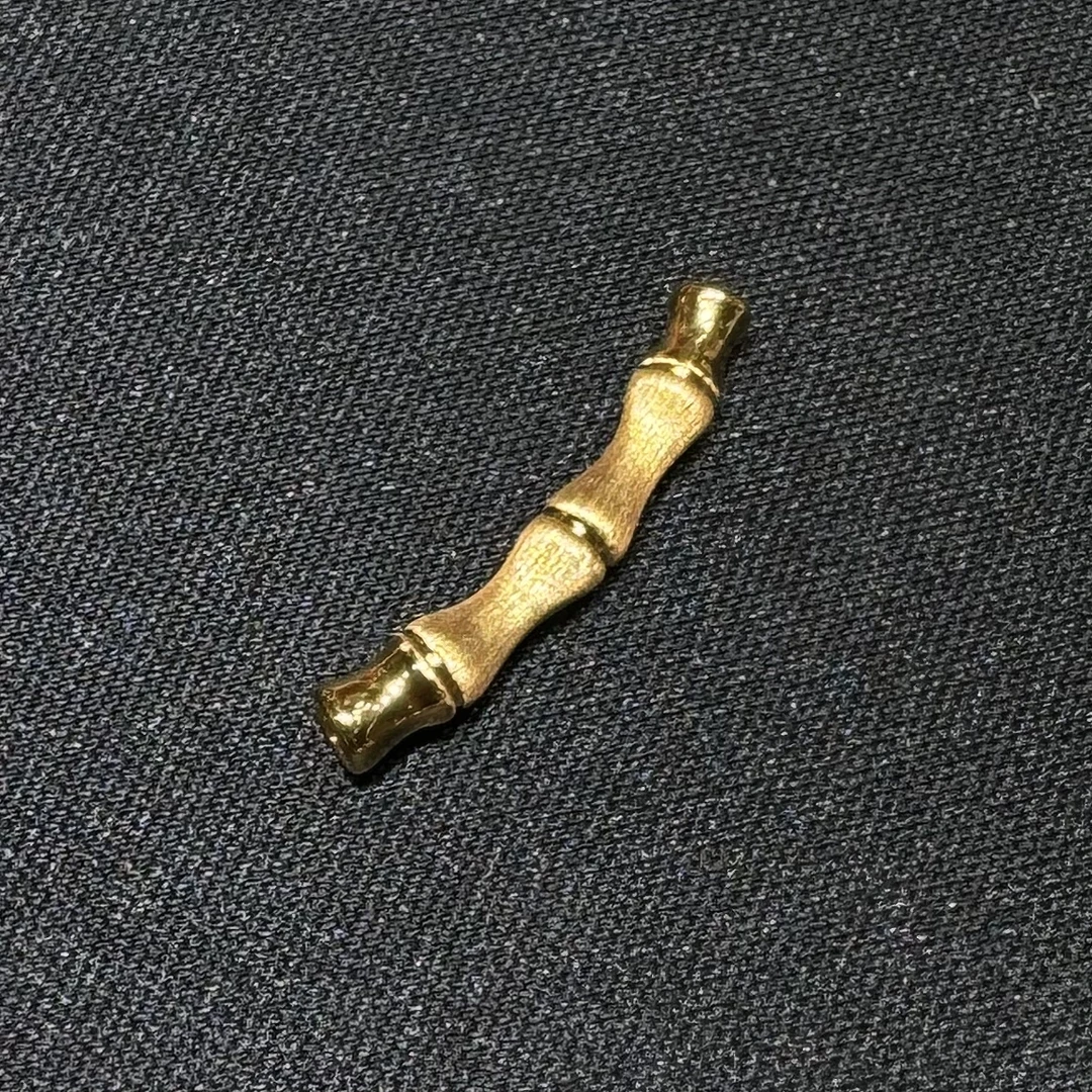 【周周专属】18k金竹节弯管节节高升配件