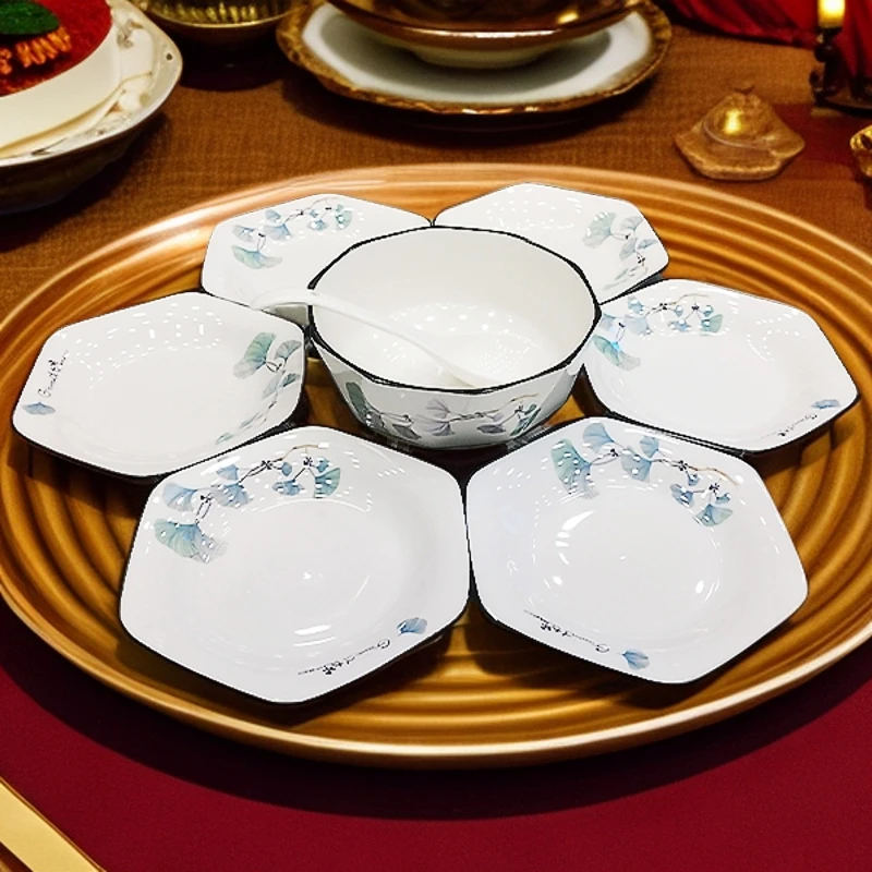 【新年换新瓷】美好时光新六角盘7件套