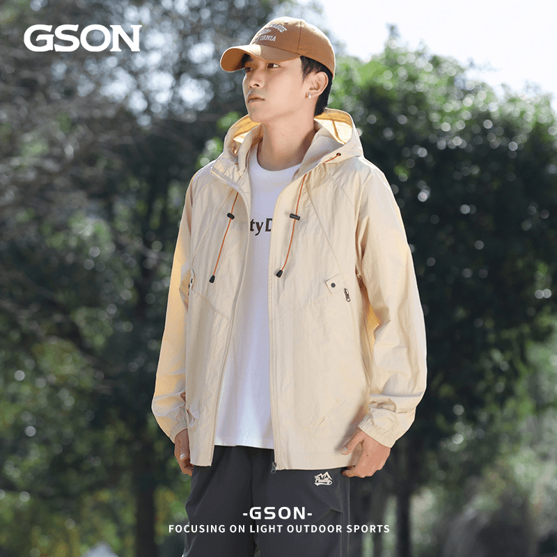 gson/gson 男款防晒服夏季新款宽松透气速干防晒衣情侣工装户外登山服女