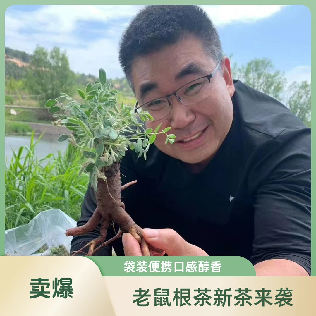 老鼠布袋根茶2025年新茶特产袋装每袋250克