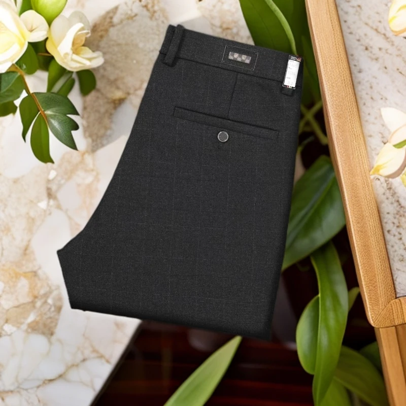 changxianglong/昌祥龙男士秋冬加绒加厚商务休闲裤9465弹力轻奢